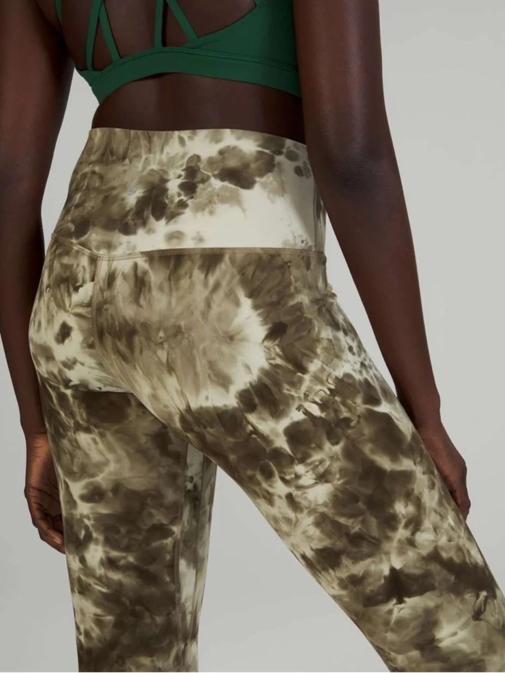 Lululemon Align High-Rise Pant 25” Diamond Dye Light Sage Medium Olive Size 12